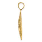 14k Large Sand Dollar Pendant - Image 2