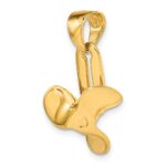 14k 3-D Moveable Blade Propeller Pendant - Image 5