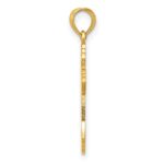 14K Polished Passion Cross with Lacey Center Pendant - Image 2