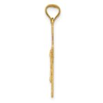 14K with Rose and White Rhodium Iona Crucifix Cross Pendant - Image 2