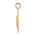 14k Polished and Satin Solid Our Lady of Guadalupe Oval Pendant - Image 2