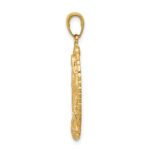 14k Polished and Satin Solid Our Lady of Guadalupe Pendant - Image 2
