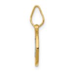 14k and White Rhodium Solid St. Benedict Medal Round Pendant - Image 2