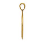 14k Polished and Satin Solid St Theresa Medal Oval Pendant - Image 2