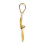 14k Polished Moveable Cat Pendant - Image 2