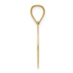 14K Polished Cut-out Heart Circle Disc Pendant - Image 2