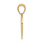 14k Polished TE AMO Heart Pendant - Image 2