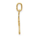 14k Polished Small Angel with Heart Pendant - Image 2