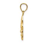 14k Polished Fleur de Lis Pendant - Image 2