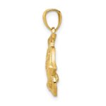 14k Polished Open Rose Pendant - Image 2