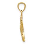 14k Diamond-cut Polished Filigree Starfish Pendant - Image 2