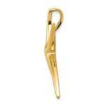 14k Large Polished Starfish Omega Slide - Image 2