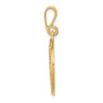 14k Polished Musical Notes and Treble Clef Pendant - Image 2