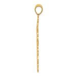 14k Polished Large Fancy Filigree Cross Pendant - Image 2