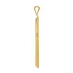 14k Large Polished Tube Cross Pendant - Image 2