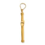 14k Polished Stamping Cross Pendant - Image 2