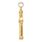 14k Polished Stamping Cross Pendant - Image 2