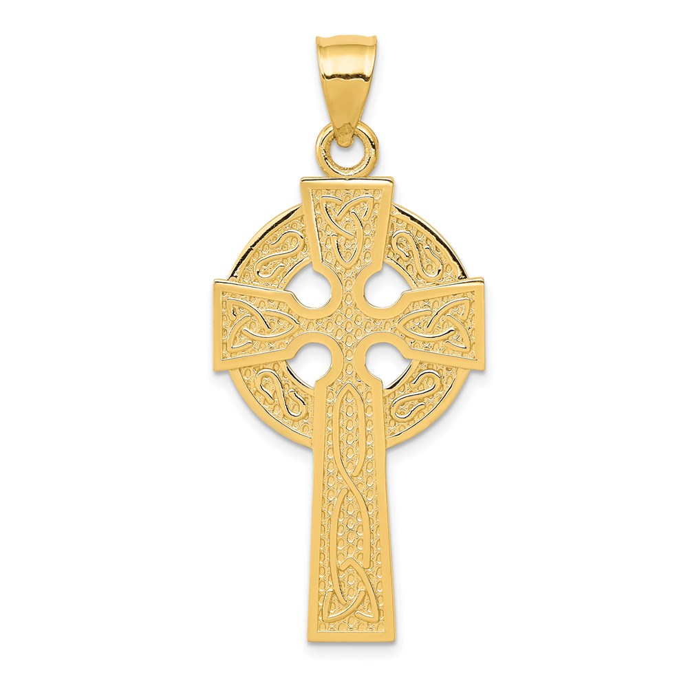 K6233.jpg 14k Polished Celtic Cross Pendant - Image 1