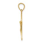 14k Diamond-cut Crucifix Pendant - Image 2