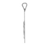 14k White Gold Crucifix Pendant - Image 2