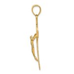 14k Polished San Benito Solid 2-Sided Crucifix Pendant - Image 2