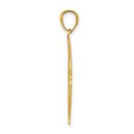 14k Polished Feather Pendant - Image 2