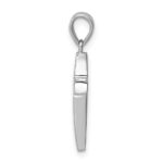 14K White Gold Cross Pendant - Image 2