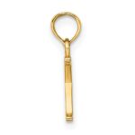 14K Polished Block Letter K Initial Pendant - Image 2