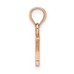 14K Rose Gold Polished Block Letter Y Initial Pendant - Image 2