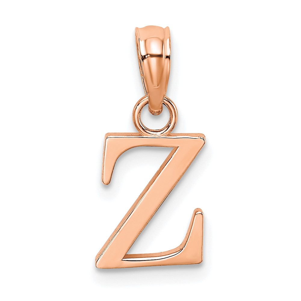 K6423RZ.jpg 14K Rose Gold Polished Block Letter Z Initial Pendant - Image 1