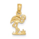 14K Mini Flamingo Charm - Image 4