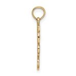 14K Cut out Teddy Bear Charm - Image 2