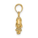 14K 3-D Textured/Polished Toucan Bird Charm - Image 2
