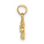 14K 3-D Mini Teddy Bear Charm - Image 2