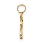 14K Textured Bear Charm - Image 2