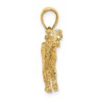 14K 3-D Cow Charm - Image 2