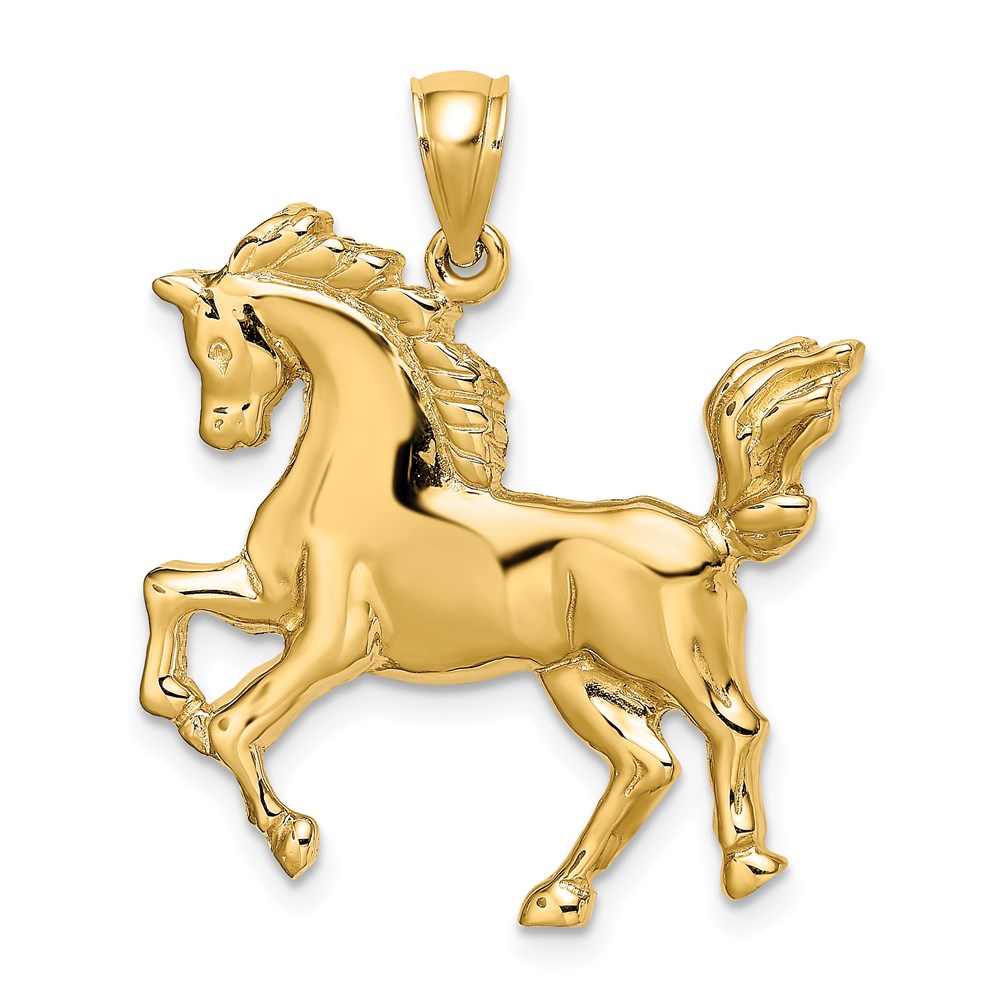 K6543.jpg 14K Rearing Horse Charm - Image 1