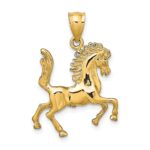 14K 3-D Trotting Horse Charm - Image 4