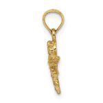 14K 2-D Mini Dragonfly with Cut-out Wings Charm - Image 2