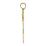 14K Polished Bird with Long Tail Charm - Image 2