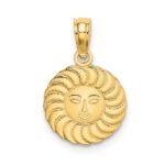 14K Sun Charm