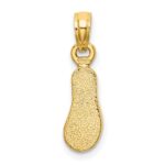 14k  3-D Multi-Color Enamel Single Flip-Flop Charm - Image 4
