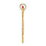 14K with Enamel Flame Statue Of Liberty NEW YORK Charm - Image 2