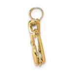 14k 3-D Yellow Enameled Sunglasses with Moveable Sides Pendant - Image 2