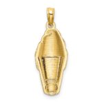 14K Pink Enameled Strawberry Ice Cream Cone Charm - Image 3