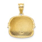 14K Multi-color Enameled Cheeseburger Charm - Image 3
