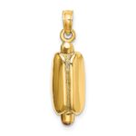 14K 3-D Multi-color Enameled Hot Dog with Bun Charm - Image 4