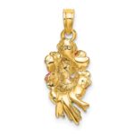 14K Enameled Bouquet of Pink Roses - Image 3