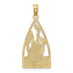 14K Multi-color Enamel Panda Bear and Bamboo Charm - Image 4