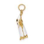 14K 3-D Enameled Ghost Charm - Image 2